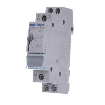 Імпульсне реле 16А Hager EPN515 (1но+1нз) 230V AC / 110V DC 3500W