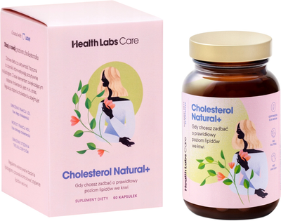 Suplement diety HealthLabs Cholesterol Natural Plus 60 kapsułek (5905475671241)