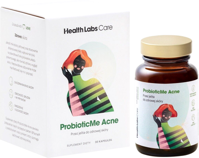 Пробіотик HealthLabs ProbioticMe Acne з цинком 30 капсул (5905475671500)