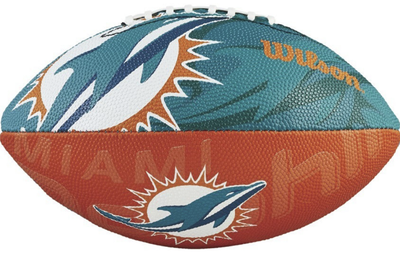 Мяч для американского футбола Wilson NFL Miami WTF1534XBMI (детский мяч)