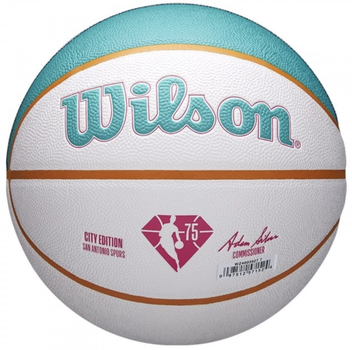 Баскетбольний м'яч Wilson NBA Team San Spurs, розмір 7, для тренувань та ігор.(OB_8D0466089897)