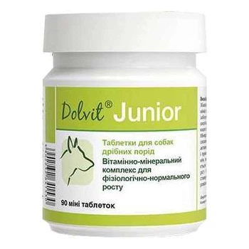 Долвит Юниор Dolvit Junior витаминно минеральный комплекс для собак, 90 таб