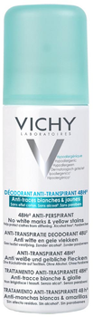 Dezodorant antyperspiracyjny Vichy Deo przeciw białym śladom i żółtym plamom 125 ml (3337871324582)