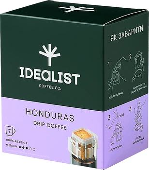 Дрип-кофе Idealist Coffee & Co. Гондурас 7 шт х 12 г (4820241120031)