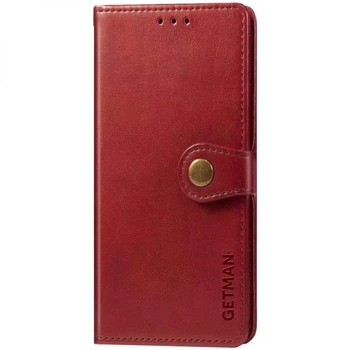 Противоударный Кожаный Чехол (книжка) GETMAN Gallant (PU) для Xiaomi Redmi 5 Plus / Redmi Note 5 (Single Camera) Красный