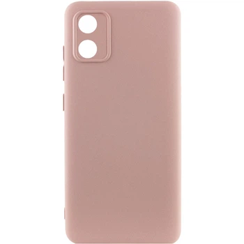Чохол GETMAN Liquid Silk Full Camera для Motorola Moto E13 Рожевий / Pink Sand