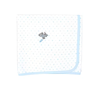 Плед детский двойной Magnolia Baby 5014-52-LB Белый/Голубой