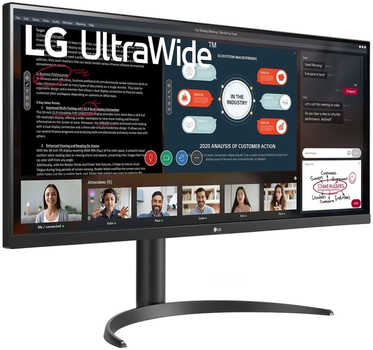 Монітор 34" LG UltraWide IPS 2560 x 1080 px Full HD чорний (34WP550-B)
