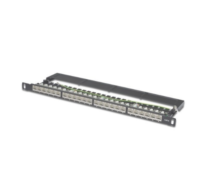 Патч-панель DIGITUS 19" 0.5U, 24 порти, Cat.6 STP у зборі