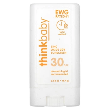 Детский солнцезащитный крем в стике Think! "Thinkbaby Sunscreen Stick SPF 30" для лица и тела (18.4 г)