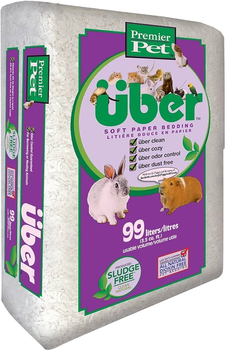 Паперова підстилка для гризунів Premier Pet Soft Paper Bedding White 99 л (0037461896026)