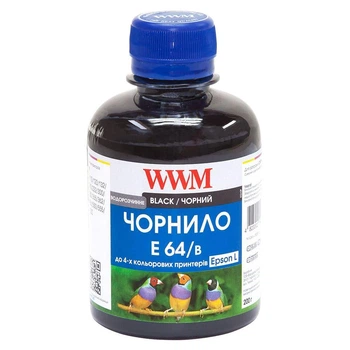 Чернила WWM для Epson L110/L210/L355 200г Black водорастворимые (E64/B)
