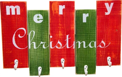 Вешалка ДРЕВОДЕЛЯ "Merry Christmas" 36х57х1,5см (080799)