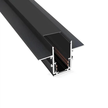 Магнитный трековый шинопровод OLEDIM OL01 48V встраиваемый черный 1м - 7771001