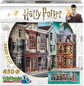3D Puzzle Wrebbit 3D Harry Potter Diagon Alley 450 elementów (0665541010101)