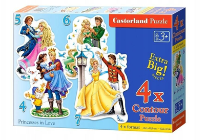 Puzzle Castorland Princesses in Love 22 elementy (5904438004461)