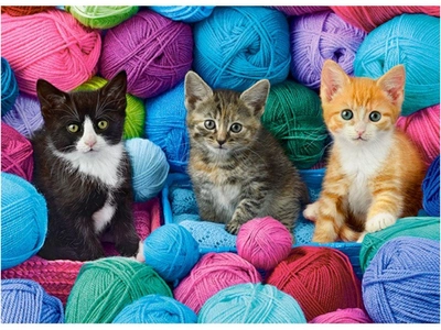 Puzzle Castorland Kittens in Yarn Store 300 elementów (5904438030477)