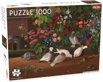 Puzzle Tactic Flowers and Birds 1000 elementów (6416739552460)