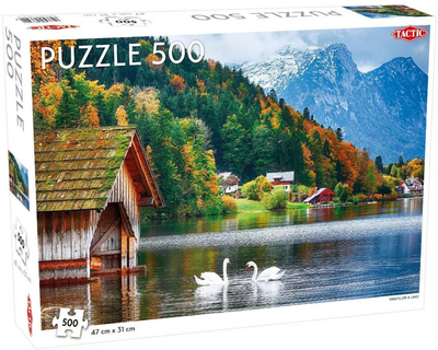Puzzle Tactic Swans on a Lake 500 elementów (6416739566511)