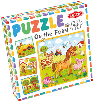 Puzzle Tactic Moje pierwsze puzzle Farma 4 x 6 elementów (6416739566641)