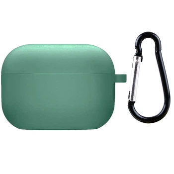 Силіконовий футляр з мікрофіброю для навушників Airpods 4/5 Зелений/Pine Needle