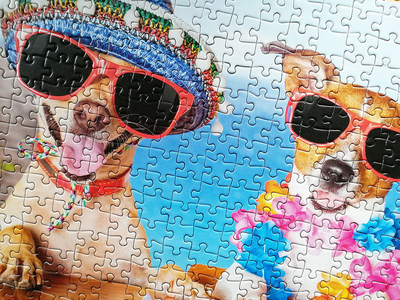 Puzzle Tactic Holiday Hounds 500 elementów (6416739583112)