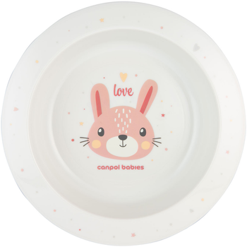 Мисочка пластикова Canpol Babies Cute Animals Зайчик 270 мл (4/412_pin2)