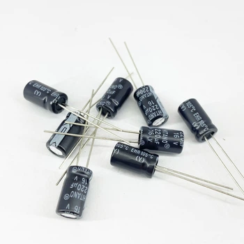 Электролитические конденсаторы 220 мкф x 16 В - 6,3x11 мм 105 °C HITANO [DIST-5325]