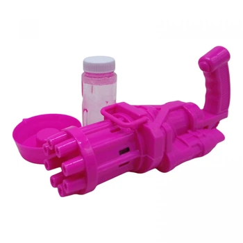 Пулемет-бластер для мыльных пузырей малиновый MIC (888C-5) (237375)