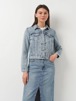 Джинсовая куртка женская Levi`s Original Trucker 29945-0100 L Голубая (5400898190954)