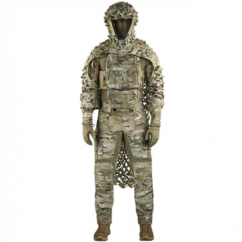 Маскувальний костюм М-Тас "Вільха" ріп-стоп куртка + накидка мультикам розмір XL-3XL