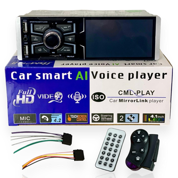 Автомагнітола 1 DIN із сенсорним дисплеєм 4062AI ​​з екраном 4.1", Bluetooth, MP5