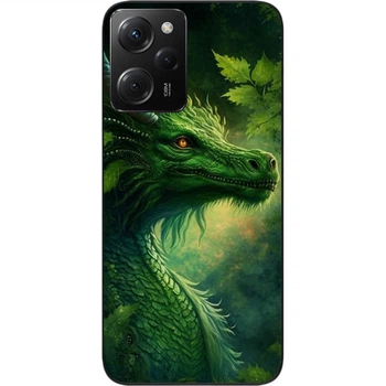Силіконовий чохол бампер SMTT для Xiaomi Poco X5 Pro 5G з зображенням Зелений дракон
