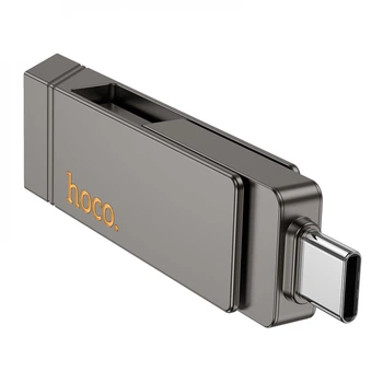 USB Флешка Hoco UD15 Clever USB3.2 128GB Type-C Серая