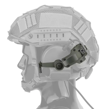 Крепление Чебурашка на шлем для наушников 3M Peltor Comtac II, III, XPI - Green (15284)