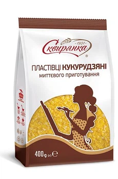 Пластівці кукурудзяні миттєвого приготування Сквирянка 400 г х 12 шт