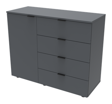Комод С1 Doros Графіт 100х38, 1х81, 2 (41510069)