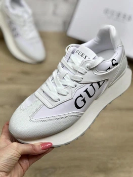 Кроссовки женские Guess Luchia White белые 38,5 (8) 25 см (B0CXH62VLQ)