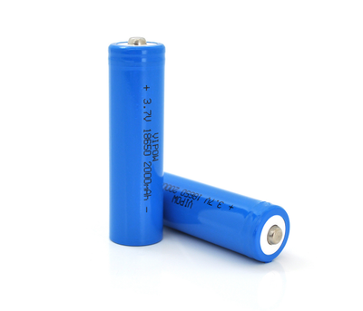 Акумулятор 18650 Li-Ion Vipow ICR18650 TipTop, 2000mAh, 3.7V, Blue Q50/500
