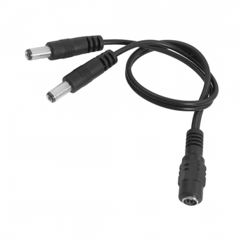 Дільник живлення DC-F2xDC-M (D 5,5x2,5мм) кабель довжиною 40см