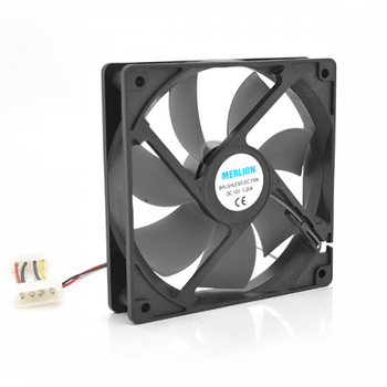 Кулер корпусний Merlion 9025 DC sleeve fan 4pin + 4pin 92*92*25мм, 1300об/хв