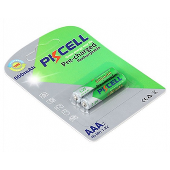 Аккумулятор PKCELL 1.2V AAA 600mAh NiMH Already Charged, 2 штуки в блистере цена за блистер, Q12