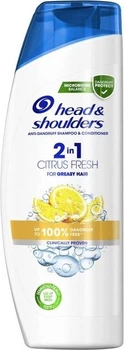 Шампунь і бальзам-ополіскувач 2 в 1 проти лупи Head & Shoulders Цитрусова свіжість, 400 мл (8006540065211)