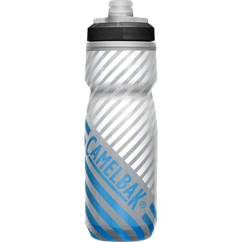 Фляга велосипедная CamelBak Podium Chill 620ML (цвет Grey / Blue Stripe)
