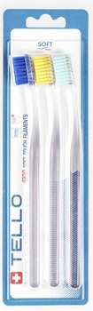 Набір зубних щіток Tello 4920 Soft 3 шт (7640170721287)