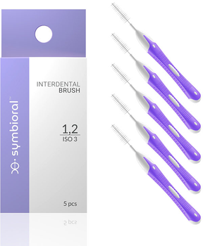 Міжзубні щітки Symbioral Interdental Brush ISO 3 1.2 мм 5 шт (5908239791254)