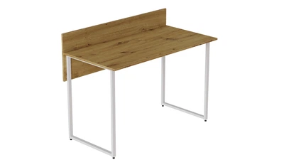 Комп'ютерний стіл Ferrum-decor Скай 75x120x70 білий ДСП Дуб Артізан 16мм (SKA2075)