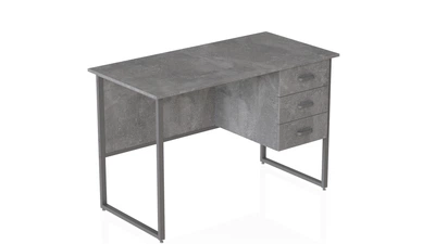 Комп'ютерний стіл Ferrum-decor Гаррі 75x120x70 сірий ДСП Бетон 32мм (GARI2394)