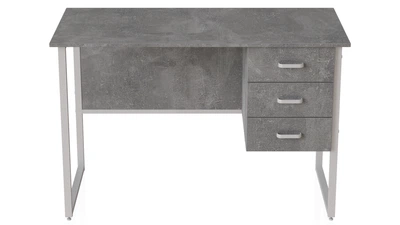 Комп'ютерний стіл Ferrum-decor Гаррі 75x140x70 сірий ДСП Бетон 16мм (GARI2403)