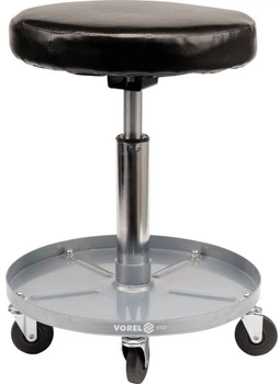 Taboret z półką na kółkach VOREL 410-550 mm, do 135 kg (81825_v)
